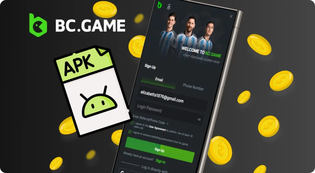 Download BC Game apk for android in Turkey