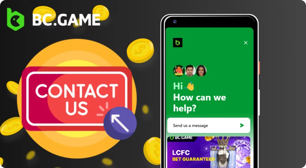 Contact our support via BC Game app in Indonesia