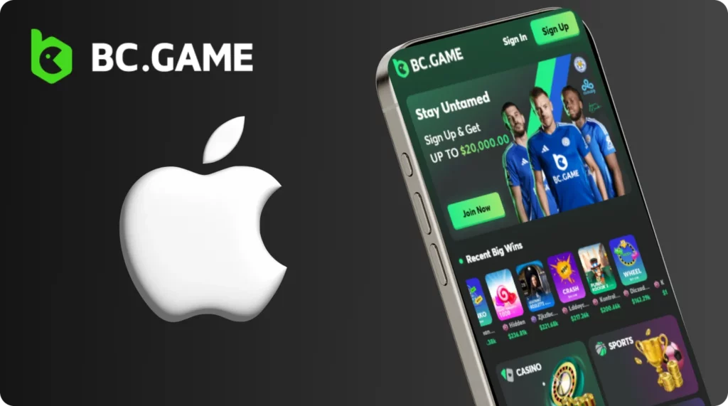 BC Game app can be installed on many iOS devices 