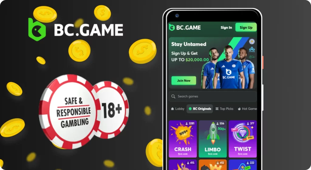 Play responsibly with BC Game mobile